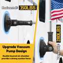 Suction Cup Flag Holder for RV, Camper Flag Pole Angle-Adjustable Car RV Flag Pole Mount, Heavy Duty Flag Holder for Truck, RV, Boat(2 Pack)