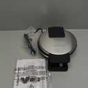 Cuisinart Waffle Maker, 1250W Round Classic Waffle Iron, 5Setting Adjustable Browning Control, WMRCANAS, Brushed Stainless