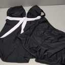 Aleumdr Women Printed Two Piece Tankini Swimsuits Tummy Control Swim Dress High Waisted Boyshort with Pockets (Medium, Black)