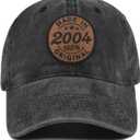 21st Birthday Gifts for Her, 21st Birthday Decorations for Friends, Daughter, Sister, Adjustable Size Baseball Cap (Medium-Large, Black)