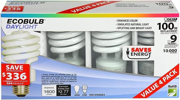 Feit Electric ESL23TM/D/4 Daylight Mini Twist Light Bulb