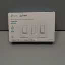 Kasa Smart Kasa Apple HomeKit Smart Light Switch KS200P3, Single Pole, Neutral Wire Required, 2.4GHz Wi-Fi Light Switch Works with Siri, Alexa & Google Home,UL Certified, No Hub Required,White, 3-Pack