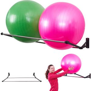 Exercise Ball Holder | Organize Your Space | Wall Mounted Rack | Yoga Ball Holder | Exercise Wall Mount | Fitness Therapy & Stability Rack | For Gyms, Studios, Home Gyms