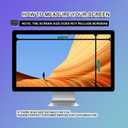 Hanging 20 Inch Computer Privacy Screen Protector Shield, Eye Protection Anti Blue Light Glare Filter, Removable Data Security PC Privacy Screen Filter Panel, 16:9 Widescreen Monitor