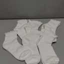 Hstyle 6 Pairs of Ruffle Socks Women, Cute Ruffle Ankle Socks, 5-9