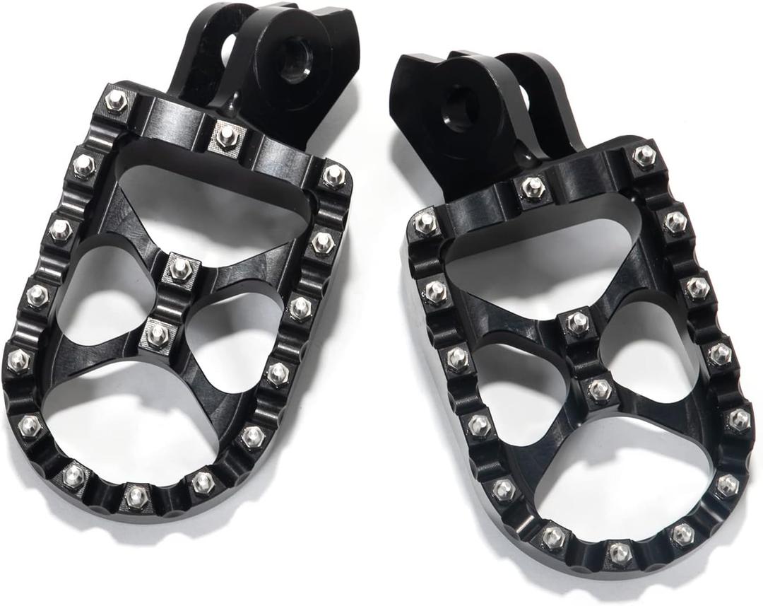 TOFR Sur ron Foot Pegs for Sur-Ron Light Bee X Foot Pedals for Talaria Sting/XXX / 79Bike Falcon M/E Ride Pro-SS/for Segway X160 X260 (Black)