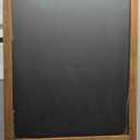 Chezerra A Frame Chalkboard Sign, 40"x20" Extra Large Sidewalk Chalk Board, Wooden Standing ChalkBoards Set with Markers, Double-Sided Magnetic Blackboard for Cafs, Weddings, Party Guide, Brown