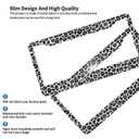 Gray Leopard Print License Plate Frame - Gray Leopard Print License Plate Frames Funny Aluminum Car Holder Universal US-Canada 2 Hole for Women/Men