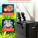 VEVOR 396GPH Canister Filter, 4-Stage External Aquarium Filter with Powerful Pump, Water Circulation Cleaning Machine with Media for Large Fish Tanks and Aquariums Up to 125 Gallons, for Freshwater