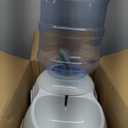 Amazon Basics Automatic Dog Cat Water Dispenser Gravity Feeder and Waterer Set, Large, 12-Pound Food Capacity, 2.5-Gallon, Gray