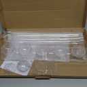 TEKXYZ 15.75 Inch Height Clear Acrylic Balloon Stand for Table Centerpiece Decoration, Set of 10