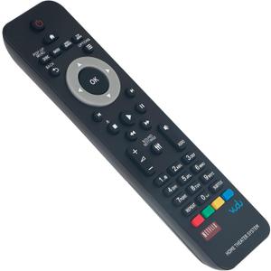 996510053581 Replace Remote Control Compatible with Philips 5.1 Home Theater System HTS3541 HTS3564 HTS3541/F7 HTS3564/F7 HTS3564/94 HTS3541/05 HTS3541/12 HTS3581/93 HTS3541/51 HTS3541/55 HTS3541/78