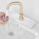 YATOISUR Sink Splash Guard 14.4 x 5.4 - Sink Faucet Mat with Faucet Water Catcher Mat & Soap Dish & Sponge Holder 3 in 1 - Silicone Faucet Handle Drip Catcher Tray for Kitchen RV & Bar Faucet, Clear