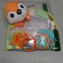 Lynncare Car Seat Toy, Baby Car Mirror Toy for Rear Facing, Travel Baby Activity Center with Hanging Engaging Toys for Infants Babies 0-6-12-18 Months Boy Girl (Set5)