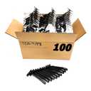 100 Twin Blade Black Disposable Razors in Bulk - Professional or Home Use