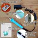 3 x Electric Hot Wire Cutter 5CM length Hot melt Pen, Hot Electric Cutter Kit, Styrofoam Hot Hot Wire Cutting Pen for Amateur DIY Heat Cutting Engraving Art Making handmade (50mm, Blue)