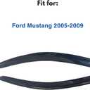 IG Window Visors Fit for 2005-2009 Ford Mustang, Out-Channel Rain Guards Vent Wind Deflectors 2PC, Car Accessories for 05-09 Mustang