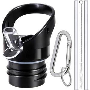Straw Lid for Hydro Flask Standard Mouth - Multi-Compatible with Simple Modern Ascent Lid for 1.91" Mouth 18 oz, 21 oz, 24 oz Insulated Water Bottle Flip Top