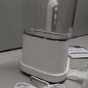 Electric Toothbrush with Water Flosser, Upgrade Flossing Toothbrush Combo with 3 Brush + 1 Nozzle, 5 Floss Speeds&3 Brush Modes, 500mL Tank, 30-Day Battery, for Adults & Teens, Gums, Braces-White