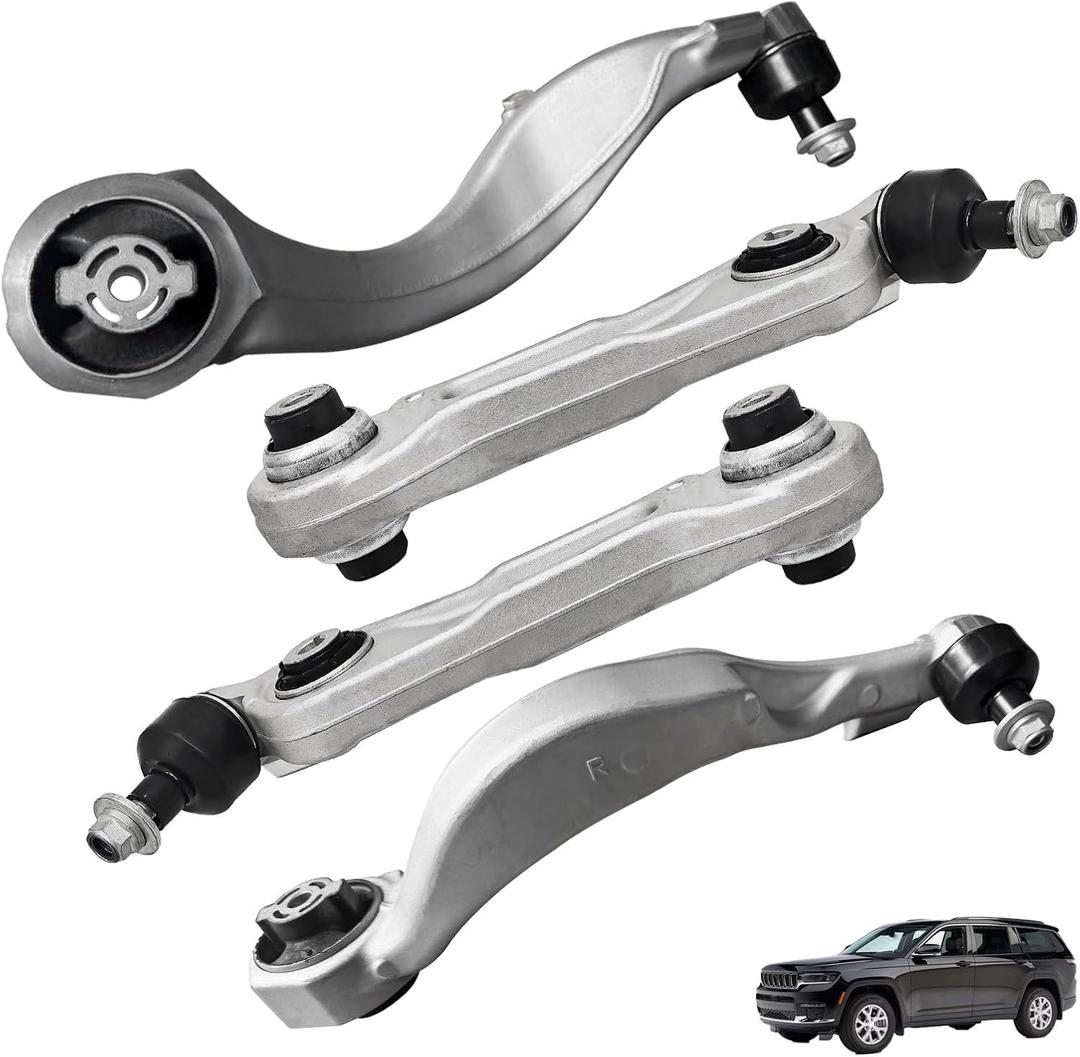 68375647AB 68375646AB 4PCS Front Left & Right Lower Control Arms Compatible with Jeep Grand Cherokee 20212024 for Jeep Grand Cherokee L 20212024 Rplace# 68375577AC 68375576​​AC