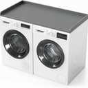 SpaceAid Washer Dryer Countertop, Laundry Wood Shelf Topper with Edge, 54" Width x 27.5" Depth Cover Guard Organizer for Washer and Dryer Laundry Hamper Counter Storage Organization (Gray)