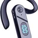 Uigsas Bluetooth Headset Wireless Bluetooth Earpiece Single Ear Voice Control Answer Earphones for Cell Phone