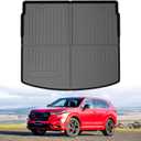 Powerty Cargo Liner for 2023 2024 2025 2026 Honda CRV Accessories (Include Hybrid), Fit Cargo Deck in Upper Position CR-V Cargo Mat, All Weather Car Rear Trunk Mat Cargo Protector (Not for Gasoline)