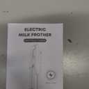Electric Milk Frother: LED & Wireless Charge, 3 Heads 3 Speeds