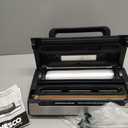 Nesco Deluxe Food VS-12 Vacuum Sealer, 130 Watts, Kit Bags & Viewing Lid, Compact, Silver