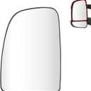 Senzeal Driver Side Heated Upper Mirror Glass Replacement for Ram Promaster 1500 2500 3500 2014 2015 2016 2017 2018 2019 2020 2021 Replace CH1320376 (Left Side)
