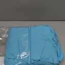 Nestl Bright Blue Duvet Cover Queen Size - Soft Double Brushed Queen Duvet Cover Set, 3 Piece, with Button Closure, 1 Duvet Cover 90x90 inches and 2 Pillow Shams