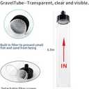 Aquarium Gravel Vacuum Cleaner, Fish Tank Water Changer, Hand Pump Siphon (4.3) (4.3FT--SSS "Upgraded Materials")
