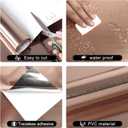 Rose Gold Contact Paper Peel and Stick Countertop Contact Paper Self-Adhesive Waterproof DIY Decor Wallpaper for Kitchen Backsplash Fridge and Cabinets A Set of 23.6"x120"