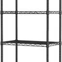SINGAYE 6 Tier Adjustable Storage Shelf Wire Shelving Unit Metal Shelves Standing Closet Bathroom Organizers Pantry Kitchen Garage Laundry Room Organization Home Rack 12" D X 22" W X 69.5" H Black (6 Black 12"Dx22"Wx69.5"H)