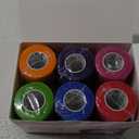 OK TAPE Self Adherent Cohesive Bandages Wrap - 6 Packs, 4" x 5 Yards, Non-Woven Self Adhesive Bandage Wrap for Thumb, Finger, Wrist, Ankle, Vet Wrap Bandages Tape (Mixed Colors)