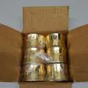 Handmade Round Hammered Golden Napkin Rings Holder for Dinning Table Parties Everyday, Set of 6