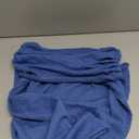 Unybwonn Women's Off Shoulder Mini Short Dress Bodycon Long Sleeve Crochet Sexy Going Out Mesh Elegant Sweater Dresses Blue (Large)