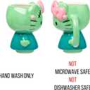 Silver Buffalo Sanrio Hello Kitty Frankenstein Halloween Costume 3D Sculpted Ceramic Mug, 20 Ounces