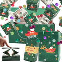 ADUTRY 12PCS Christmas Surprise Gift Box Explosion for Money, Merry Christmas Surprise Gift Boxes, Birthday Gift Explosion Box with Confetti, Surprise Cash Folding Boxes