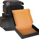 11x8x2 Black Cardboard Boxes 30 Pack, Shipping Boxes for Small Business Mailing Boxes, Corrugated Packaging Boxes