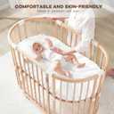 Pro Goleem Satin Bassinet Sheet 2 Pack Great for Baby Hair Soft Silk Feeling Sheet for Cradle or Bassinet PadMattress for Boys and Girls Gift for Newborn and Infant White and Gray