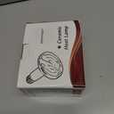 OMAYKEY 100W 2 Pack Ceramic Heat Lamp Bulb Infrared Reptile Heat Emitter Heater Lamps Bulbs for Brooder Coop Chicken Lizard Bearded Dragon Turtle Snake Aquarium, No Light Emitted No Harm (ETL Listed)