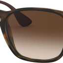 Ray-Ban RB4187 Chris Square Sunglasses (Brown (Havana Goma))