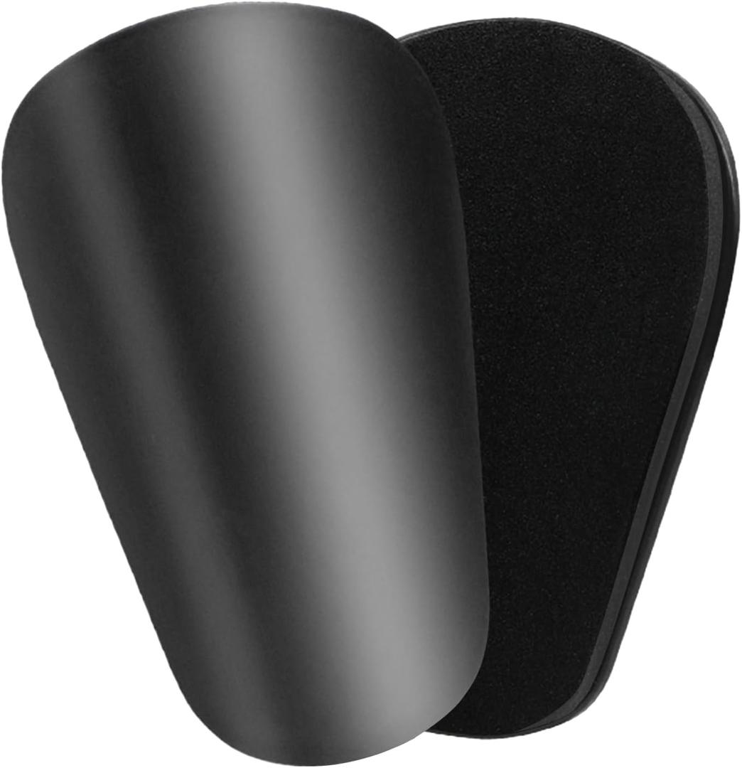 Soccer Extra Mini Shin Guards for Toddler Kids Youth and Adults - Ultra Miniature Shin Guards Soccer - Extra Small Shin Pads So Light and Comfortable (Black)