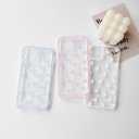 NITITOP Compatible with iPhone 11 Pro Max Case Cute Clear Blue Durable Love Heart Pattern for Girls Women Soft TPU Transparent Colourful Frame Full Camera Lens Shockproof Protective Cover - Blue