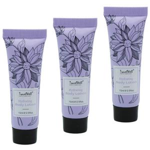 Travel Well Flower Series Hotel Travel Size Lotion Bulk 0.5 Fl Oz/15ml, Individually Wrapped 200 Tubes per Box | Small Size Toiletries | Hotel Toiletries Bulk Set