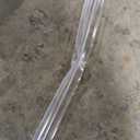 eatelle Frameless Shower Door Side Seal Strip for 3/8 Inch (10mm) Glass, Vertical Polycarbonate H-Jamb 180 Degree 78" Long