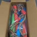 7FT Colorful Camping Rope Ladder for Kids - Hanging Climbing Ladder for Swing Set, Playground, Tree House, Ninjaline, Indoor & Outdoor Play Set