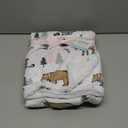 Hudson Baby Unisex Baby Plush Mink and Sherpa Blanket, Winter Forest, One Size