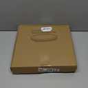 Minkissy Rustic Round Wood Tray Decorative Serving Trays for Table Kitchen Counter Centerpiece Round Handles